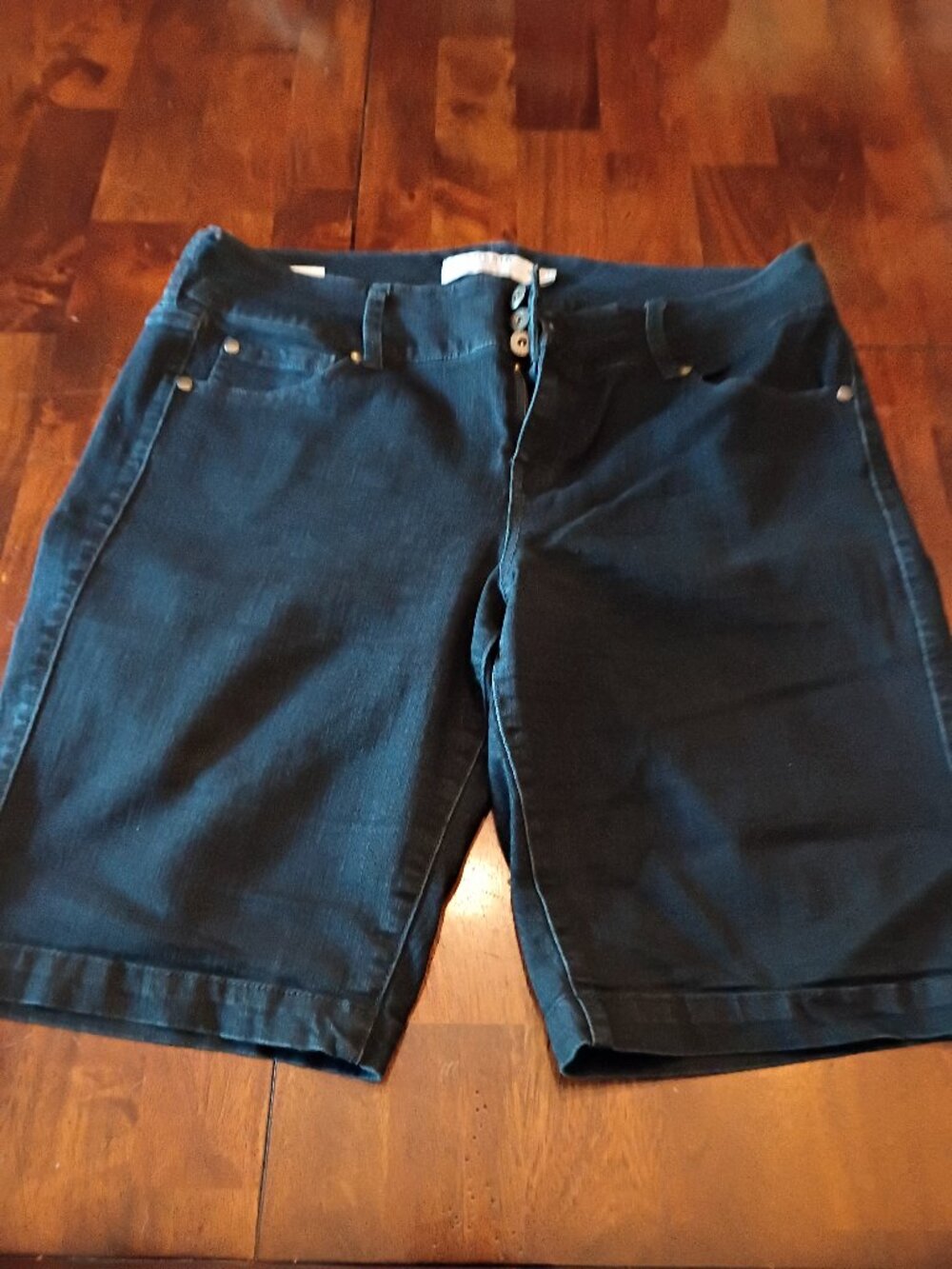 Torrid Dark Wash Denim Bermuda Shorts